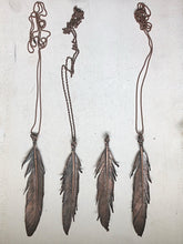 Load image into Gallery viewer, Electroformed Feather Necklace (Wild) - Moksha Collection