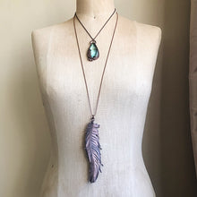Load image into Gallery viewer, Electroformed Wild Feather Necklace - Ready to Ship