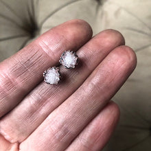 Load image into Gallery viewer, Clear Quartz Druzy Earrings #3 - Ready to Ship