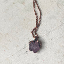 Load image into Gallery viewer, Amethyst Mini Cluster Necklace