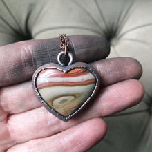Load image into Gallery viewer, Polychrome Jasper Heart Necklace #6