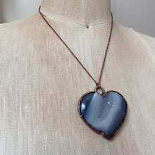 Load image into Gallery viewer, Druzy “Broken Open” Heart Necklace #2 - Ready to Ship