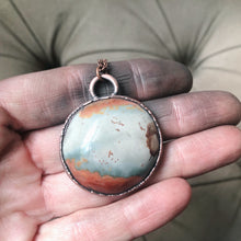 Load image into Gallery viewer, Polychrome Jasper Moon Necklace #5