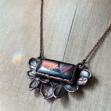 Load image into Gallery viewer, Hydrangea & Labradorite “bloom” Necklace #1 - Ready to Ship