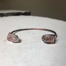 Load image into Gallery viewer, Raw Clear Quartz Chakra Cuff Bracelet - Ready to Ship