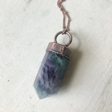 Load image into Gallery viewer, Fluorite Polished Point Necklace #6 - Ready to Ship