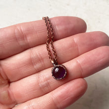 Load image into Gallery viewer, Amethyst Mini Moon Necklace #2