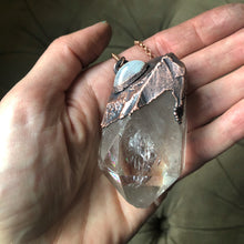 Load image into Gallery viewer, Clear Quartz Point and Moonstone Necklace #1 - Ready to Ship