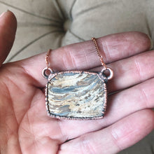 Load image into Gallery viewer, Chalcedony Rectangle Necklace - Ready to Ship