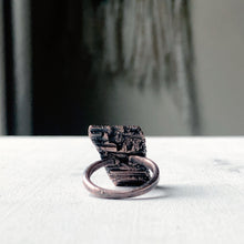 Load image into Gallery viewer, Black Tourmaline Statement Ring #2 (Size 8)