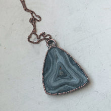 Load image into Gallery viewer, Chalcedony Triangle Necklace - Ready to Ship