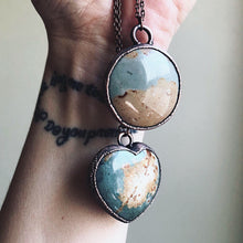 Load image into Gallery viewer, Polychrome Jasper Moon Necklace #9