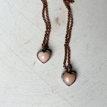Load image into Gallery viewer, Pink Opal Heart Necklace - Ready to Ship