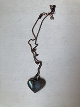 Load image into Gallery viewer, Moss Agate Heart Necklace #1 - Ready to Ship