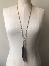 Load image into Gallery viewer, Electroformed Feather Necklace (Standard Style #1) - Moksha Collection