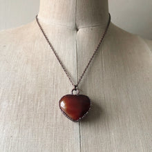Load image into Gallery viewer, Carnelian Heart Necklace #1