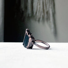 Load image into Gallery viewer, Black Tourmaline Statement Ring #3 (Size 7)