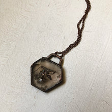Load image into Gallery viewer, Smoky Quartz Hexagon Necklace - Ready to Ship (Flower Moon Collection)