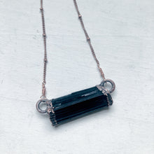 Load image into Gallery viewer, Black Tourmaline Bar Necklace #2