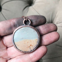 Load image into Gallery viewer, Polychrome Jasper Moon Necklace #9
