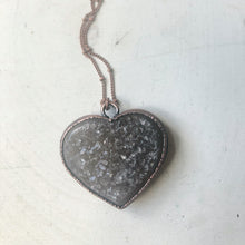 Load image into Gallery viewer, Agate Druzy “Broken Open” Heart Necklace #1 - Ready to Ship