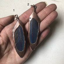 Load image into Gallery viewer, Electroformed Macaw Feather Necklace (Style 1) - Moksha Collection