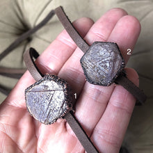 Load image into Gallery viewer, Raw Ruby and Leather Wrap Bracelet/Choker - Made to Order