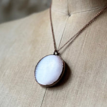 Load image into Gallery viewer, Selenite Pink Moon Necklace #1 - Ready to Ship