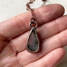 Load image into Gallery viewer, Moss Agate Teardrop Necklace #1- Ready to Ship