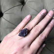 Load image into Gallery viewer, Raw Amethyst Cluster Ring #1 (Size 5.75) - Ready to Ship