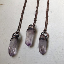 Load image into Gallery viewer, Vera Cruz Amethyst Point Necklace - Snow Moon Collection