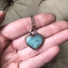 Load image into Gallery viewer, Amazonite Heart Necklace #1