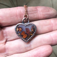 Load image into Gallery viewer, Moss Agate Heart Necklace #1 - Ready to Ship