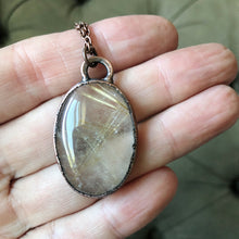 Load image into Gallery viewer, Rutile Quartz Oval Necklace #1 - Ready to Ship