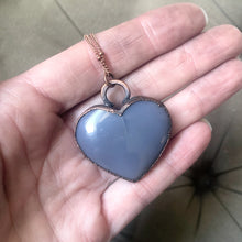 Load image into Gallery viewer, Agate Druzy “Broken Open” Heart Necklace #1 - Ready to Ship