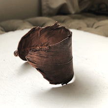 Load image into Gallery viewer, Electroformed Feather Wide Cuff Bracelet - Made to Order