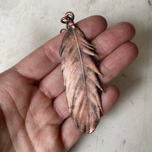 Load image into Gallery viewer, Electroformed Yellow Macaw Feather Necklace #3 - Ready to Ship