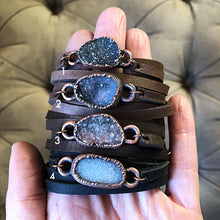 Load image into Gallery viewer, Quartz Druzy Wrap Bracelet/Choker