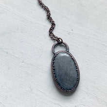 Load image into Gallery viewer, Silver Obsidian Necklace #2