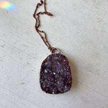 Load image into Gallery viewer, Amethyst Druzy "Shine" Necklace #3 - Ready to Ship