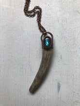 Load image into Gallery viewer, Labradorite & Naturally Shed Deer Antler Tip Necklace #3