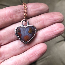 Load image into Gallery viewer, Moss Agate Heart Necklace #1 - Ready to Ship