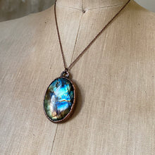 Load image into Gallery viewer, Oval Labradorite Necklace #2 - Ready to Ship