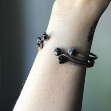 Load image into Gallery viewer, Raw Garnet Chakra Cuff Bracelet - Made to Order