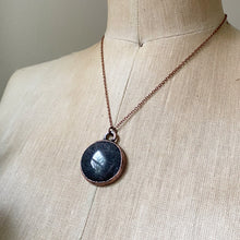 Load image into Gallery viewer, Black Sunstone Moon Necklace #1 - Ready to Ship
