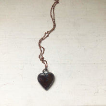Load image into Gallery viewer, Moss Agate Heart Necklace #5 - Ready to Ship