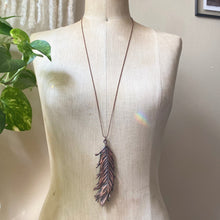 Load image into Gallery viewer, Electroformed Wild Feather Necklace