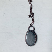 Load image into Gallery viewer, Silver Obsidian Necklace #1
