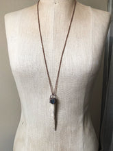 Load image into Gallery viewer, Labradorite & Naturally Shed Deer Antler Tip Necklace #2