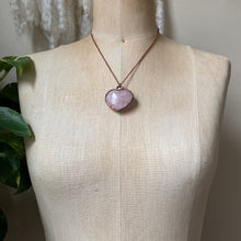 Load image into Gallery viewer, Rose Quartz Heart Necklace #2